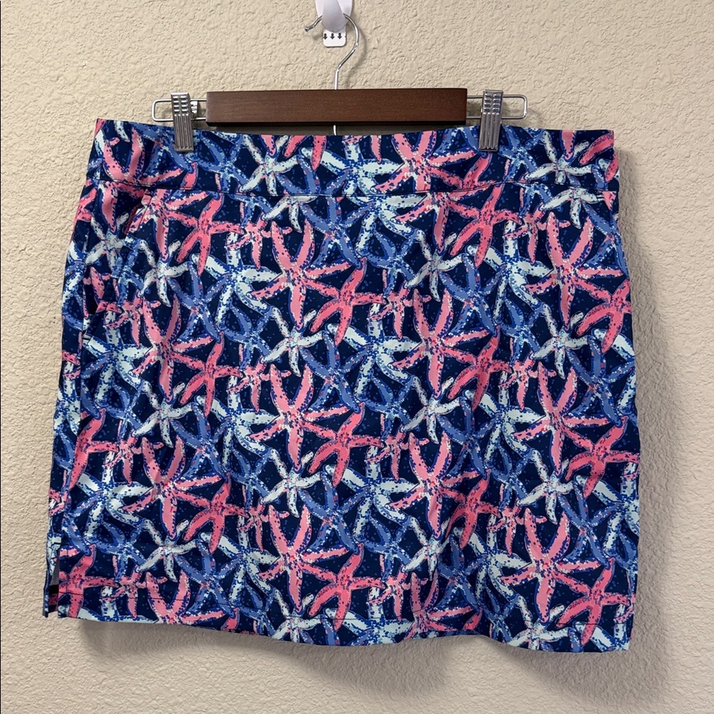 Vineyard vines starfish prints golf skirt size 14